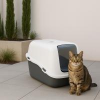 Arenero Gato XL Extra Resistente Aseo Gato, Caja de Arena con Solapa, Gatera - Fornor - details 0