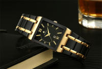 Reloj De Pulsera Masculino WWOOR 2024 Moda Lujo Quadrado Impermeable Diseño De Ginebra Cuarzo Reloj Masculino Con Numeros Romanos Y Cierre De Seguridad - details 10