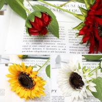 Bouquet De Girasol Artificial En Soltero Decoración Para La Casa Y Mesa Estilo De Flor De Seda Para Bodas Al Aire Libre Y Cumpleaños - details 8