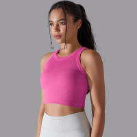 Sujetador Deportivo De 2 Niveles Para Mujer Sexy Yoga Alta Soporte Impacto Deporte Ropa Interior Correr Secado Rápido Top Deporte Gimnasio Con Almohadillas - details 43