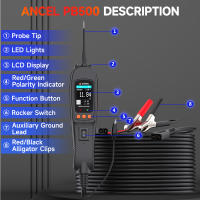 Scanner De Potencia Integrado Ancel PB500 Para Diagnóstico Automotriz Prueba De Circuito Electrónico 12V 24V Herramienta De Prueba - details 12