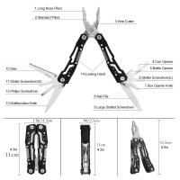 Multiherramienta De Acero Inoxidable Con Cierre De Seguridad Herramienta De Bolsillo Con Afilador Especialmente Diseñado Para Abrebotellas Y Destornillador Con Funda De Nylon - details 4