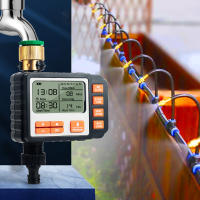 Kit De Riego Automático Universal Con Timpero De Agua Y Roetor De Cobre Impermeable Para Jardín Y Exterior Controlador De Riego - details 0