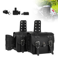 Bolsas De Silla De Motocicleta PU Cuero Universal Vintage Marrón Bolsa Lateral Con Herramientas Y Guantes Impermeable - details 17