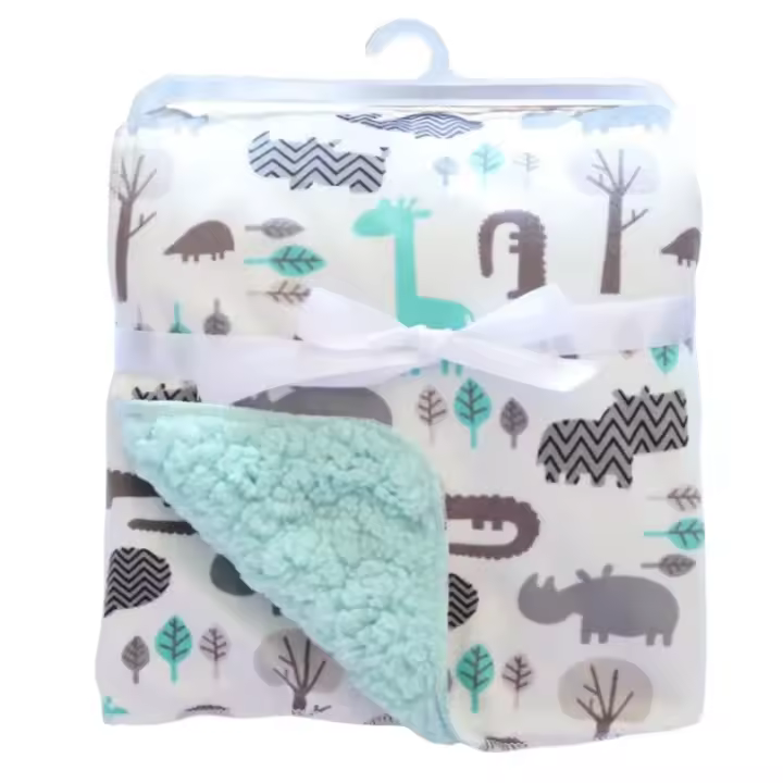 Baby Blankets New Double Layer Super soft Fleece Infant Bebe Swaddle Envelope Wrap For Newborn Baby Boys Girls Bedding Blanket - 1