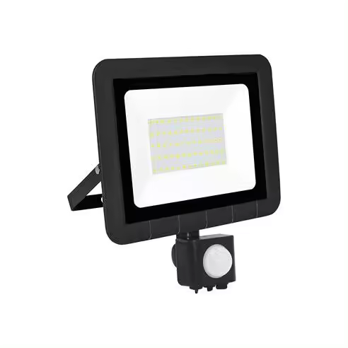 Proyector Led Matel 50W Negro con Sensor de Movimiento y Crepuscular - 1