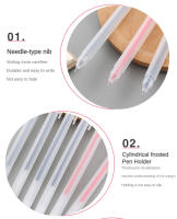 Bolígrafo De Gel Transparente Y Mate 0.5mm 3 Colores Gran Capacidad Para Escritura En Exámenes Y Oficina Suministros Escolares Estación De Estudio - details 2