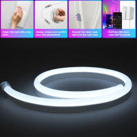 Tira De Luz LED Neón 10M/32.8ft RGBIC WiFi Flexible Con Soporte Para Alexa Y Alexa Pantalla Compatible Con Alexa Control Remoto Inalámbrico Para Decoración De Hogar - details 12