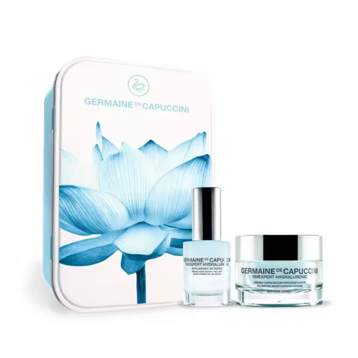 Germaine de Capuccini Capture the Beauty Hydraluronic 350041 textura rica Pack Primavera Crema Rich Timexpert Hydraluronic  es un tratamiento que hidrata, rellena, redensifica y protege la piel seca aportando confort y elasticidad. - 1