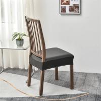 Cubiertas De Silla De Comedor En Cuero PU Impermeable Modernas Y Duraderas Antipolvo Para Hogar Y Hotel Cubierta De Cojín Elástica - details 10