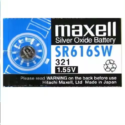 CABLEPELADO Pila de Boton oxido Plata | Pila 321 | Pila SR616SW | Voltaje de la Pila: 1,55 V | Capacidad de batería: 16 mAh (1 Pila) - 1