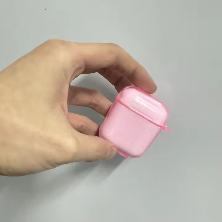 Funda De Lujo Coreana Para AirPods Con Diseño De Estrellas Y Graduación De Colores Con Cadena De Cuentas De Beads Florales Y Conejo Para AirPods pro 2 - 1
