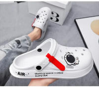 Sandalias Transpirables Para Hombre Y Mujer Pantuflas De Hogar Moda Exterior Zapatillas De Jardín Pareja Zapatos De Agua Negro Blanco - details 15