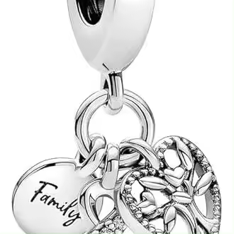 Pandora Moments - Colgante de plata de ley con circonita cúbica transparente，Incluye Caja Original - 1