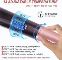 Plancha y rizador del cabello de 2 in 1 con revestimiento de cerámica y un visor LED con niveles de temperaturas que pueden rondar desde los 130ºC a los 230ºC para un acabado profesional - details 2