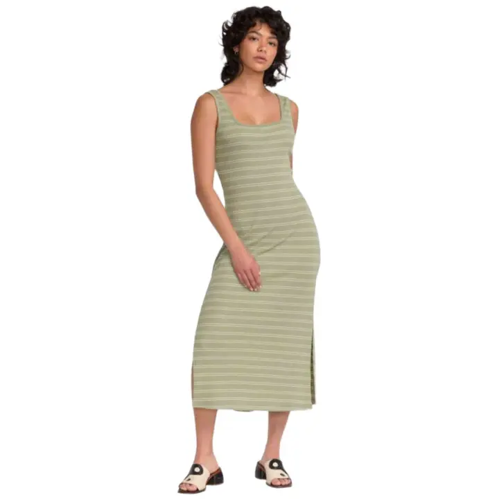 Vestido RVCA Dixie para mujer en color verde - 1