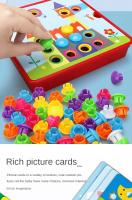 Juego De Rompecabezas De Hongo 3D Para Uñas Juguete Educativo Montessori Para Bebés Animales De Dibujos Animados Juguete Para Niños Regalos Tempranos - details 5