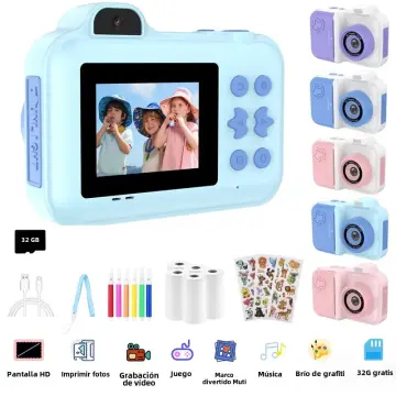 Cámara Instantánea Infantil YOBWOK – 2.4" HD, 1080p, Incluye Papel De Impresión Y 32 GB, Para Niños 3-12 Años