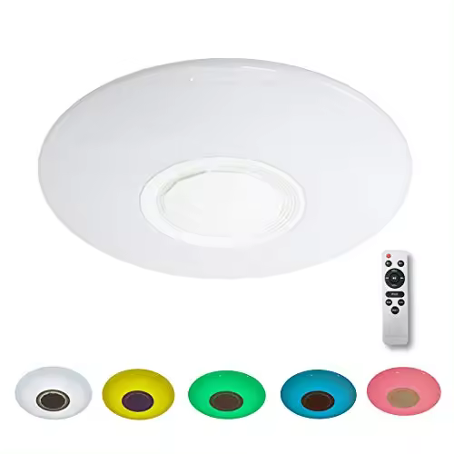 PLAFÓN LED DE MÚSICA, 30W CON COLOR RGB Y 3000K/4000K/6000K Ø40 CM - 1