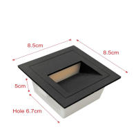 Lámpara De Pared Impermeable IP65 Para Exterior Iluminación De Escaleras Y Jardín Luz De Pies En Recessed Corner Para Exterior - details 7