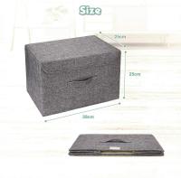 2 Piezas Cajas Organizadas con Tapa Cajas de Almacenamiento Plazas Fabricas en Tela con Asas Ideal Para Guardar Ropa, Zapatos, Ideal Para Guardar Juguetes, Ropa Y Cachivaches - details 0