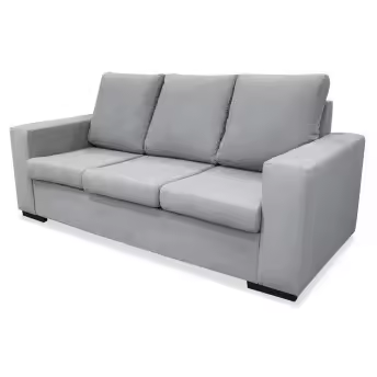 BATZAR Sofá Elegance 3 plazas 188 cm color gris - 1