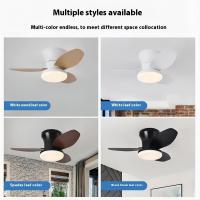 65cm/25.5inch Silencioso Luz Ventilador,Pequeño Luz Ventilador Techo with Mando a Distancia,3 LED light mode,6Velocidades - details 1