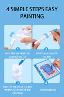 Libro Mágico De Dibujo Recreativo Montessori Para Niños Edición Reutilizable De Color Con Agua Juguete Educativo Sensorial De Preescolar - details 2