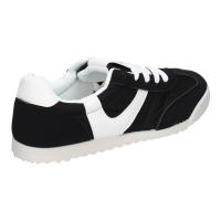 Davinia Shoes Zapatilla Deportiva Casual para Mujer con Diseño Moderno y Detalles de Colores que aseguran Estilo y Confort, Cierre de Cordoneras, Ideales para el Dia a Dia. Shoes&Blues.es 9152-Negro - details 2