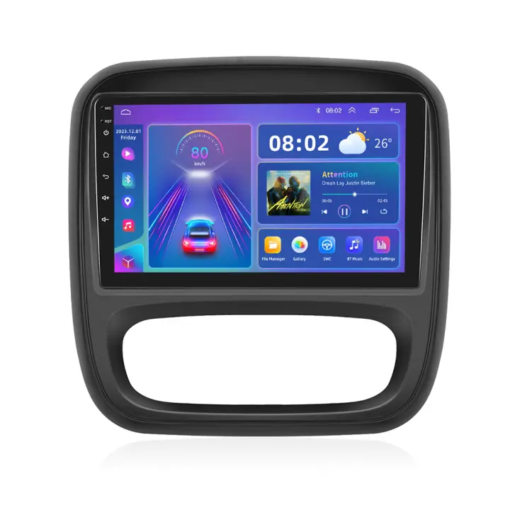 Podofo Radio de coche Android 2 Din para Renault Trafic Opel Vivaro 2015 Carplay 8+128GB AI Voice WIFI+4G DSP GPS Navegación Multimedia Reproductor de Video - 1