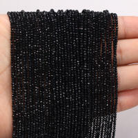 5 Piezas De Piedra Preciosa Semi-preciosa Negra De 2mm Para Joyería DIY Accesorios Para Pulseras Y Collares Regalo Para Mujeres - details 4