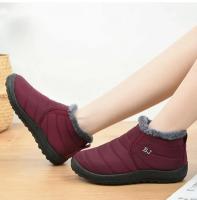Botas De Invierno Impermeables Para Hombres Y Mujeres Con Peluche Grueso Suela Gruesa Botines De Nieve Calientes Para Parejas Zapatos De Exterior Con Lining De Plush - details 9