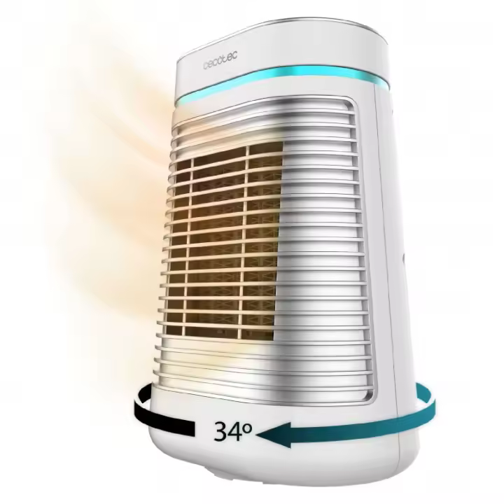 Cecotec Calefactor cerámico de sobremesa ReadyWarm 1550 Max Ceramic Rotate White - 1