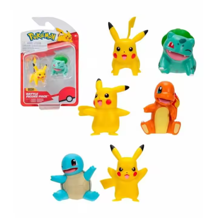 PACK 2 FIGURAS POKEMON GENERACIÓN ORIGINAL SURTIDAS DE BIZAK - 1
