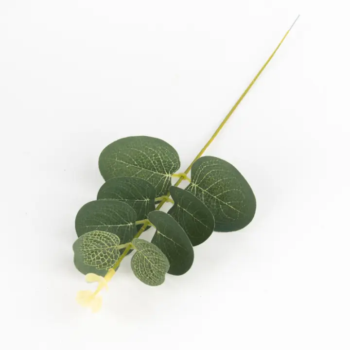 5pcs Plantas Artificiales De Eucalipto Para Otoño Decoración De Fiesta De Navidad Bouquet De Flores Falsas Para Bodas Y Casamientos Decoración De Jardín Y Hogar - 1