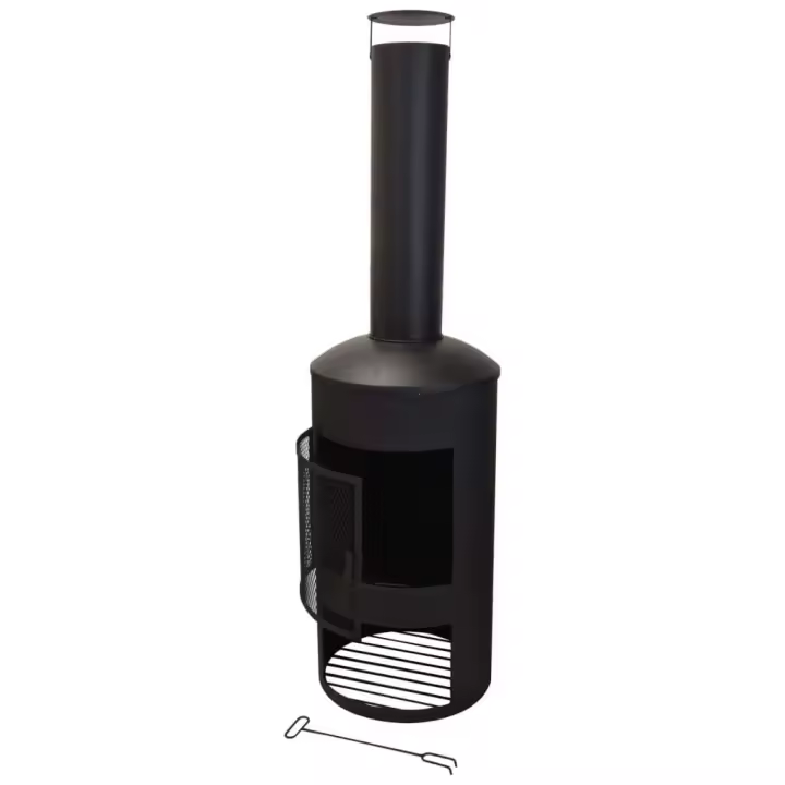 ProGarden Chimenea de metal 158 cm - 1