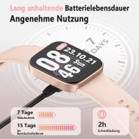 Reloj Inteligente Mujer Hombre, 1.85" Smartwatch con Llamadas Bluetooth, 140+ Modos Deportivos Smart Watch con SpO2/Pulsómetro/Monitor de Sueño/Podómetro, Impermeable IP68 Smart Watch Para Android iOS - details 3