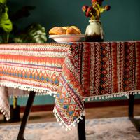 Mantel De Lino Y Algodón Europeo Y Americano Resistente Al Desgaste Y Antideslizante Estilo Bohemio Para Fiestas Y Cocina - details 5