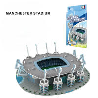 Puzzle 3D De Estadios De Fútbol Bernabeu Camp Nou Anfield Juego De Construcción Para Niños Modelo De Edificios Famous - details 8
