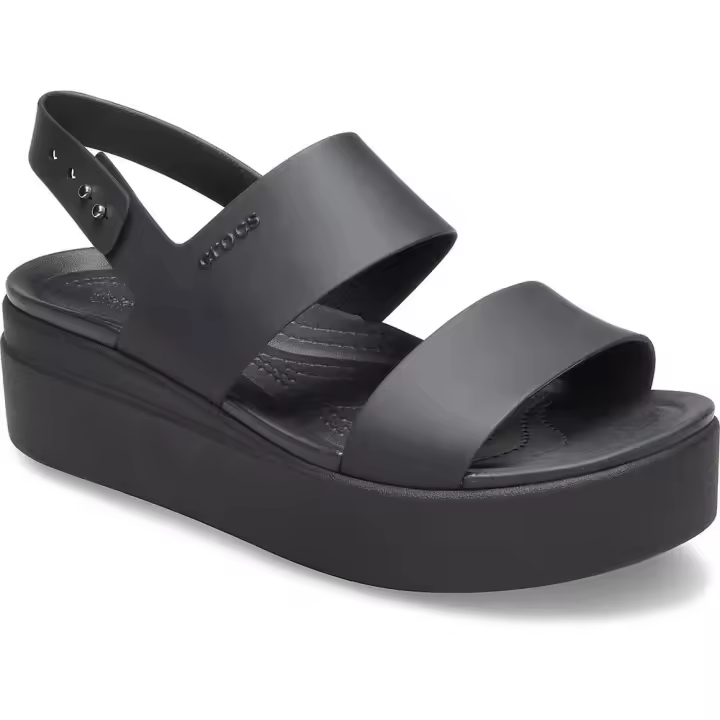 Crocs Sandalias Brooklyn Low Wedge Negro Unisex Adulto - 1