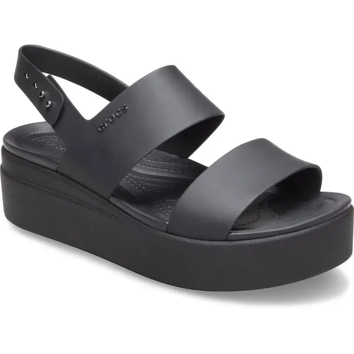 Crocs Sandalias Brooklyn Low Wedge Negro Unisex Adulto - 1