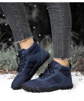 Botas De Nieve Impermeables Para Hombres Invierno Zapatos De Acampar Hasta La Rodilla Con Peluche Cálido Adecuadas Para Parejas Y Senderismo - details 25