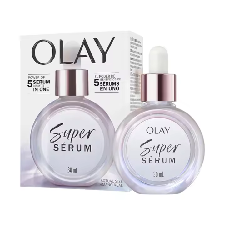 OLAY Super Sérum 5 Beneficios en Uno Sérum Hidratante Antiedad Con Vitamina C Y Niacinamida ofrece Líneas más Suaves Piel más Firme y Tono más Uniforme 30 ml - 1