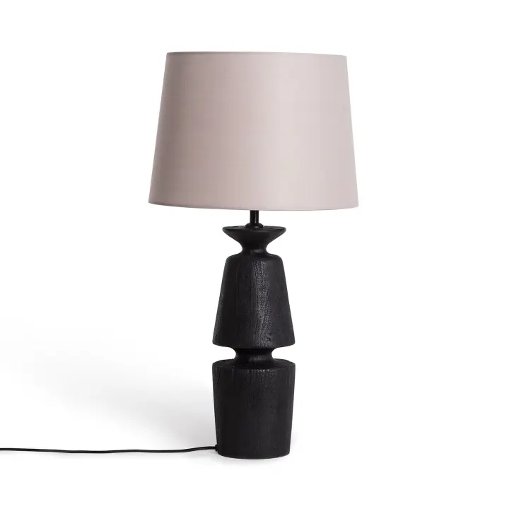 Ledkia Lámpara de Mesa Madera Alaia ILUZZIA Topo - 1