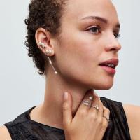 Pandora Timeless Joyería de plata de ley con perla blanca cultivada de agua dulce tratada y circonitas cúbicas transparentes，Incluye Caja Original，Incluye Caja Original - details 2