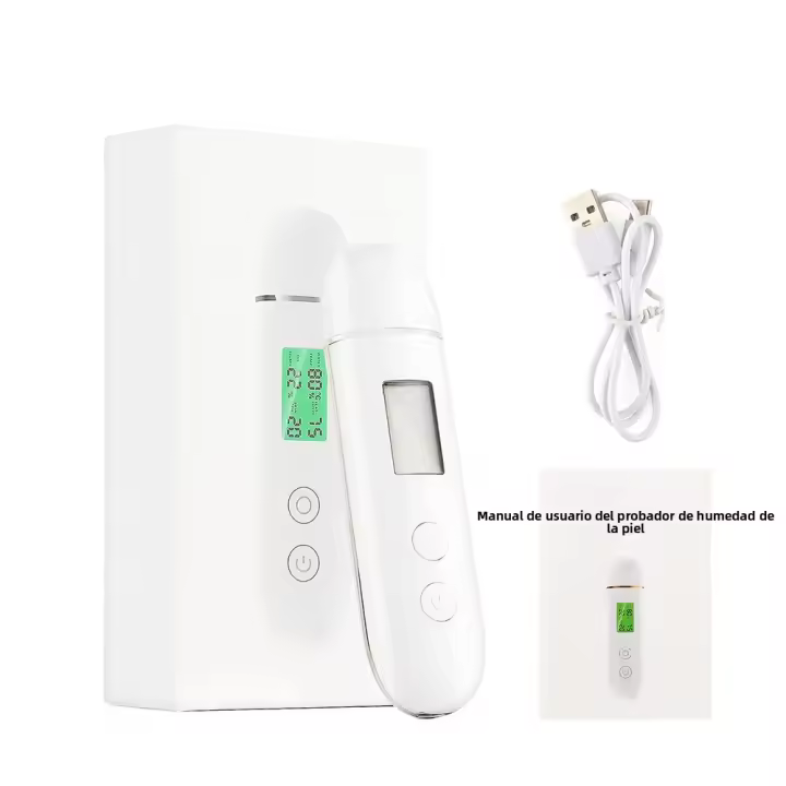 Analyizador De Piel Facial USB Rechargeable Medidor De Contenido De Hidratación Y Aceite De La Piel Detector De Agente Fluorescente Tester De Edad De La Piel - 1