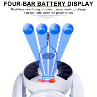 Luz solar portátil, bombilla LED portátil recargable por USB con indicador de batería para camping, senderismo, pesca y emergencia. - details 1