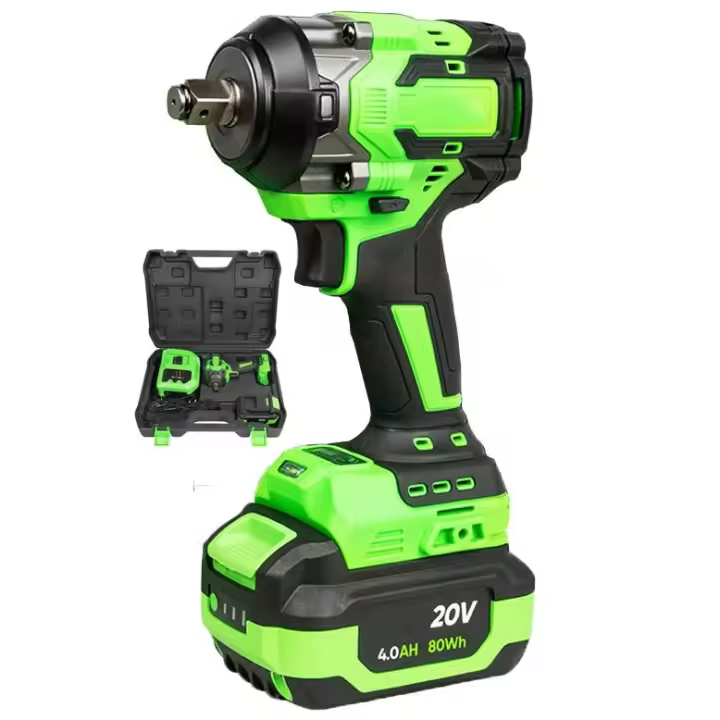Pistola de impacto COMPACTA brushless a batería 1/2" 800 Nm con maletín y una bateria li-ion 4.0 ah - 1