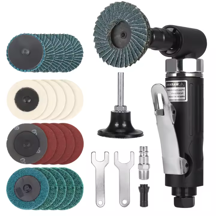 NunDunco 90 Grados Mezclador De Aire Mini 2 Pulgadas Discos De Lijado Para Eliminación De Oxígeno Y Retoque De Metal - 1