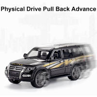 MITSUBISHI PAJERO De 1/32 En Aleación Modelo De Coche SUV Simulación Con Neumáticos De Goma Puertas Abrejanelas Juguetes Para Niños - details 3